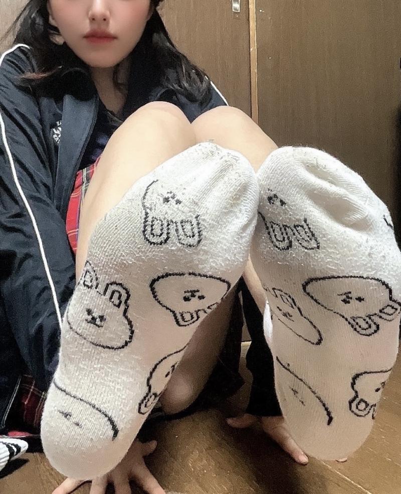 うさぎいっぱい靴下ꔛ‬ෆ