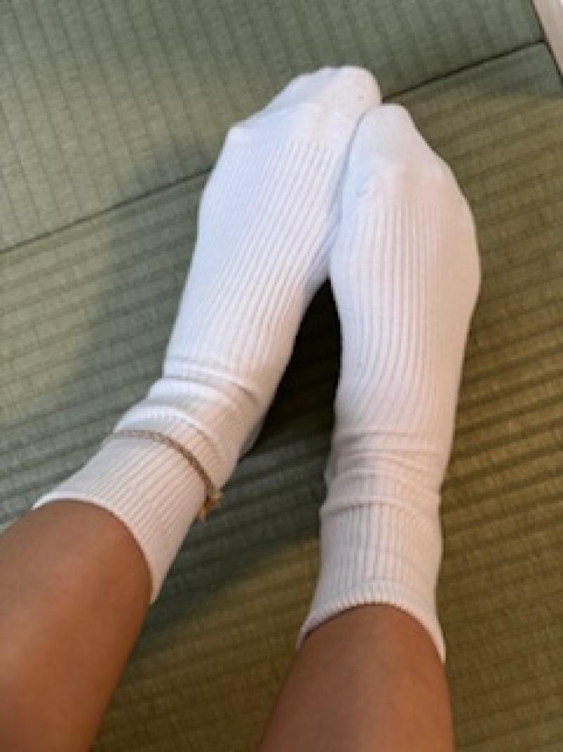 純白(汚)の激臭ソックス♡
