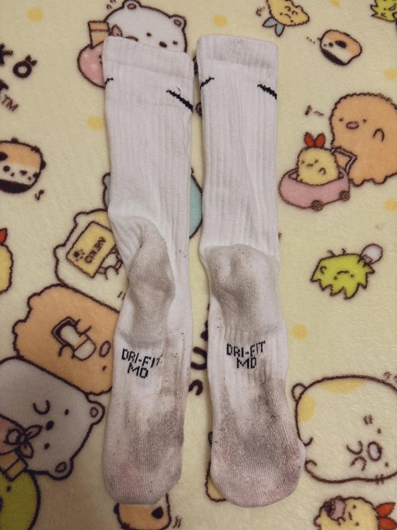 高校♡白いNIKEのクルー丈ソックス