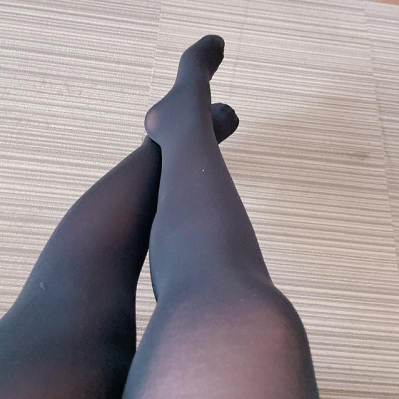 2日着用したらくさくさ黒タイツ