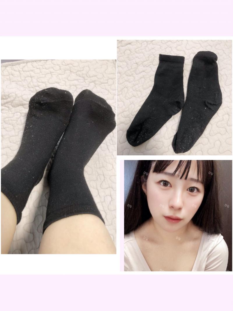 【愛用3年】毛玉だらけの黒ソックス♡