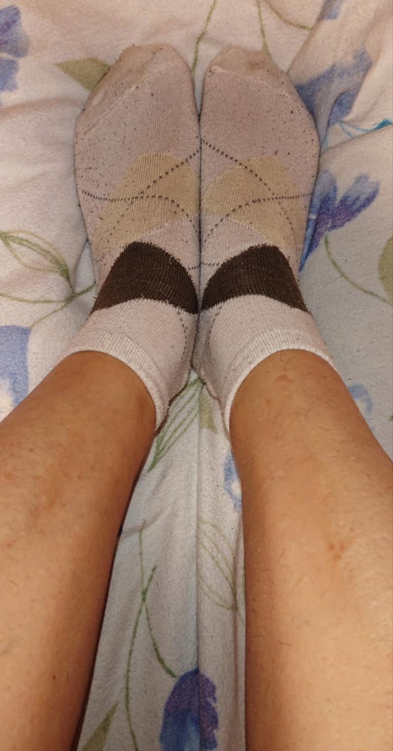 靴下毛玉モリモリ