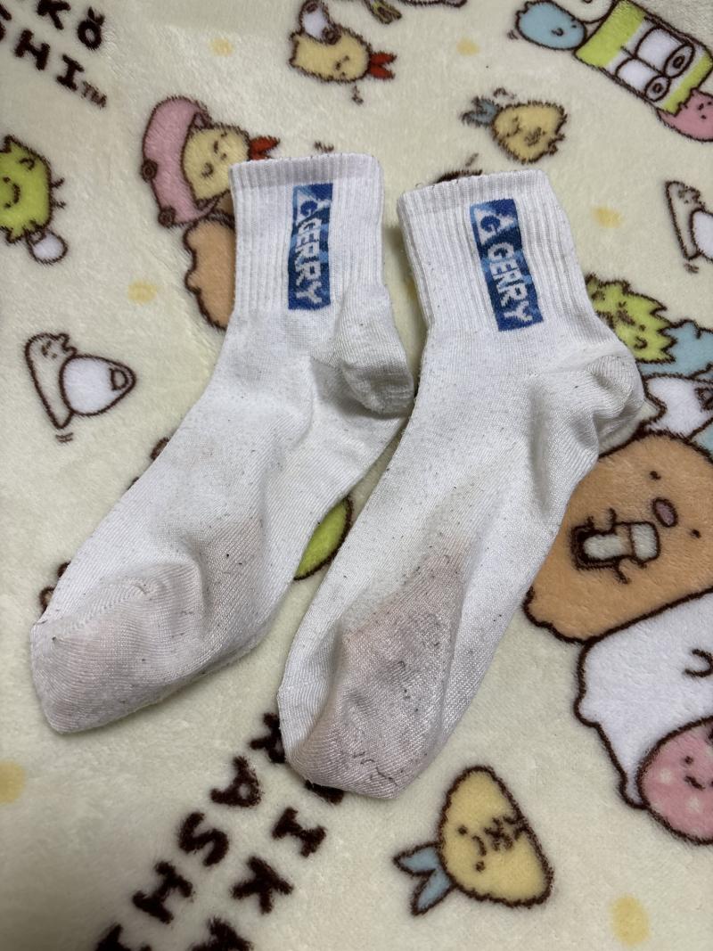 高校♡白いクルー丈ソックス