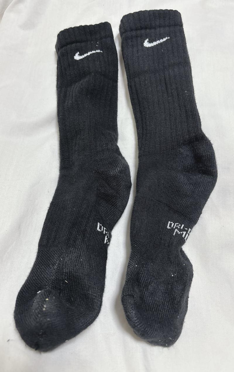 高校♡黒いNIKE靴下♡黒ソックス