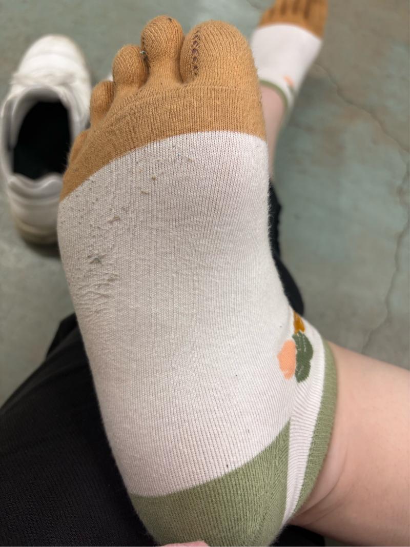 指までｼﾐｼﾐ…///5本指靴下3日履き
