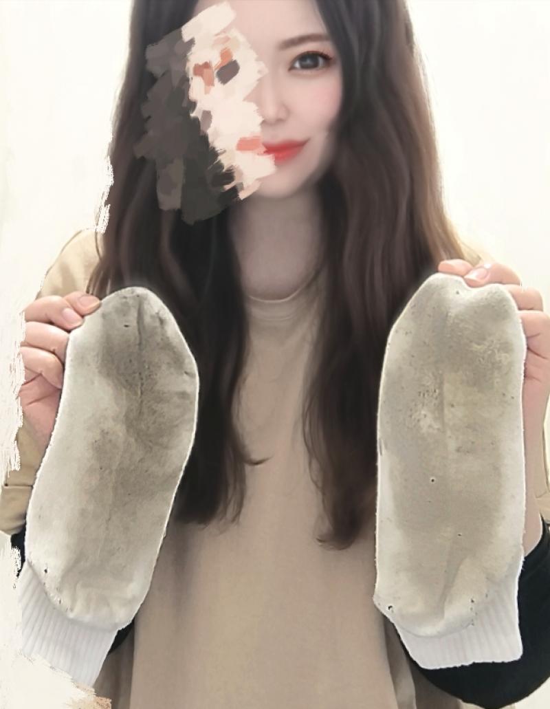 【6日着用☆】汗かき女のびっりょり濡れて汚れまくりの靴下