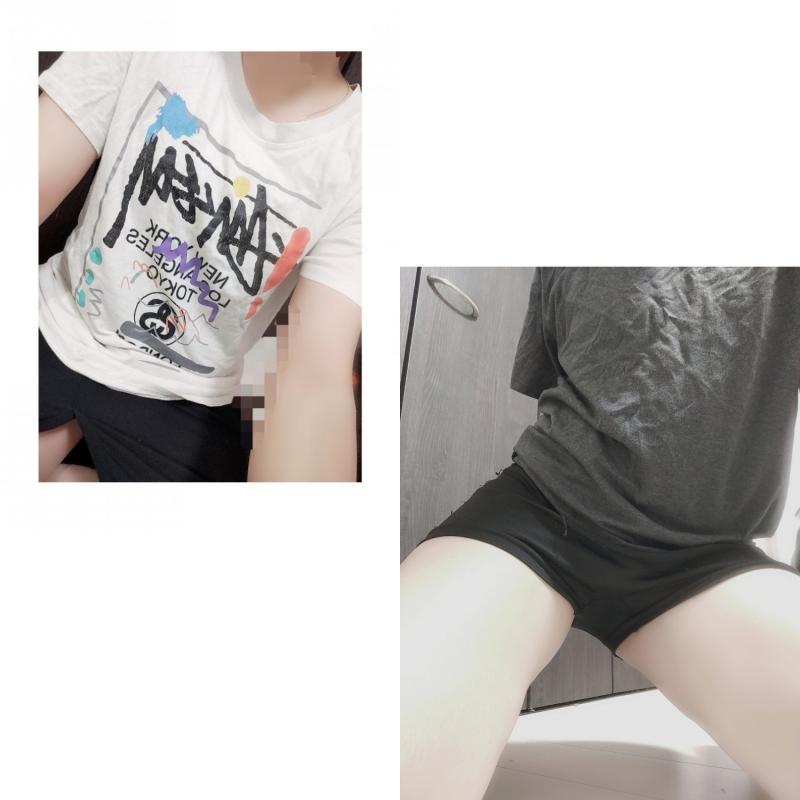 １週間連続着用stussyTシャツ＆１週間連続着用スパッツ最終日オナ♡