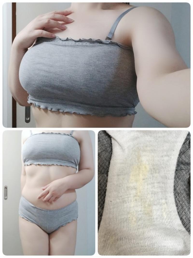 汗だく連続着用わきが臭ブラ&食い込み蒸れパンティ