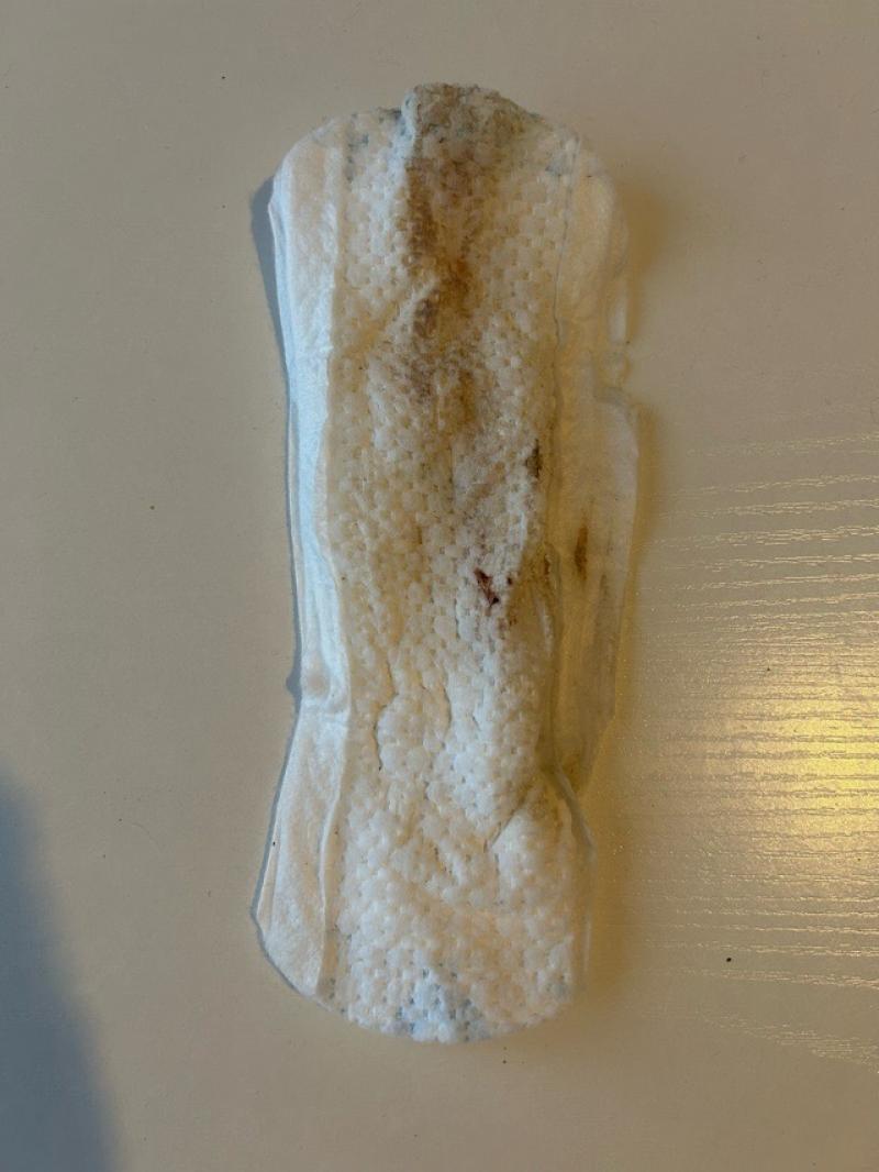 生理が始まる前に2日着用していたくさくさナプキン♡