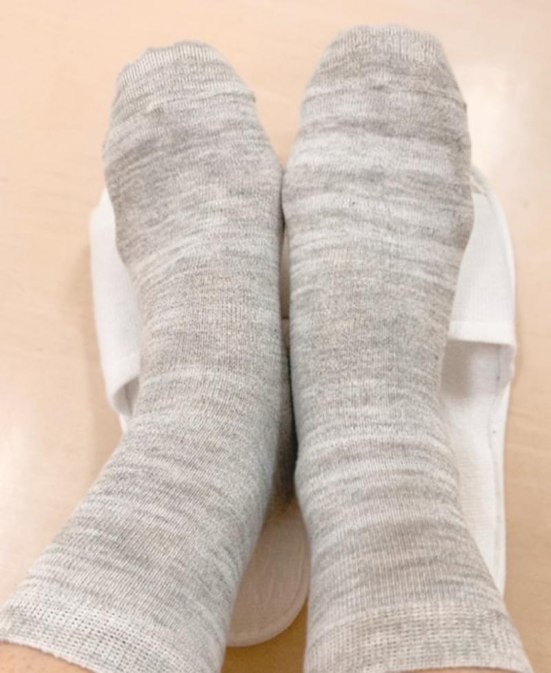 ♡職場で毎日2週間連続履きソックス♡