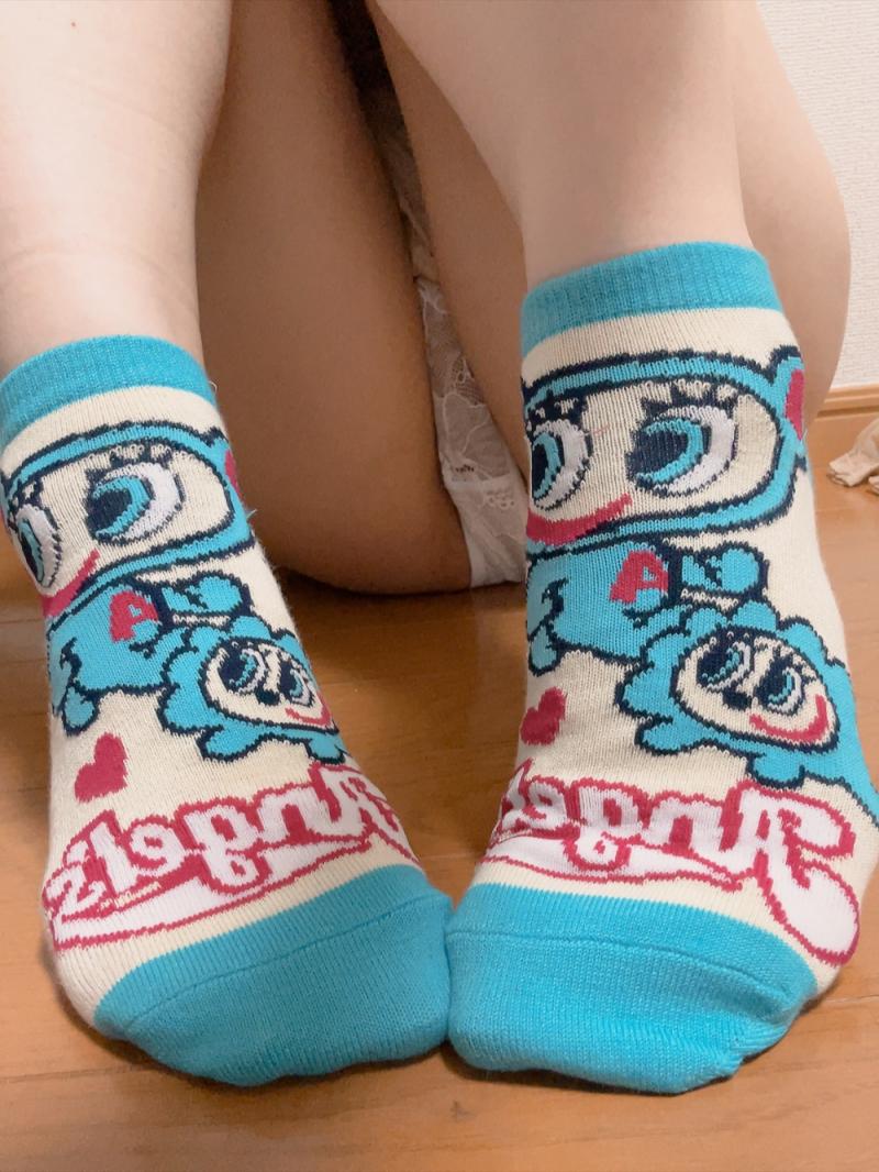 エンジェルブルーのくつした♡臭すぎ5日履き♡