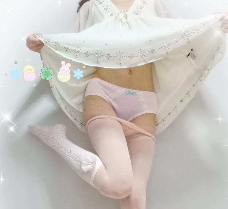 3日汗臭い脇臭トップス♡黄色いお汚れパンティ♡ロリ靴下