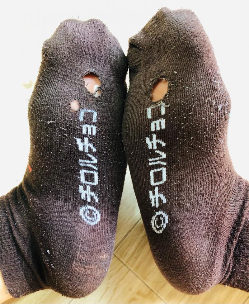 ボロボロ使用感たっぷり♡２日履きソックス♡