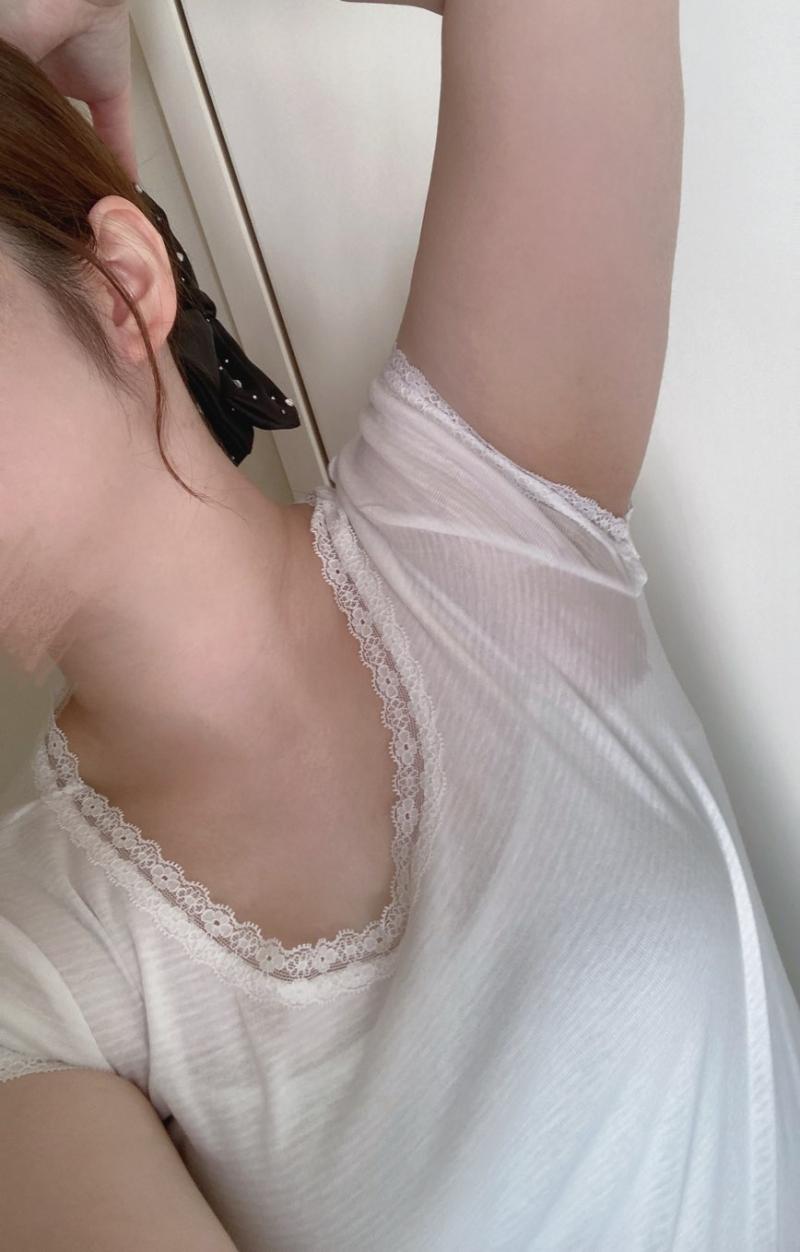 運動会の練習で着てたワキ汗びっちょり3日着用インナー❤︎今だけオリシー1枚付き!