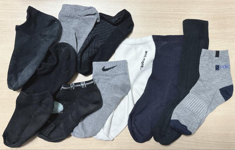 高校時代のグレー白黒靴下♡11セット