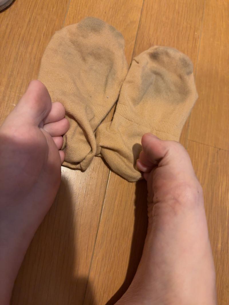 いつものやつ♡OLの足臭1週間履き♡