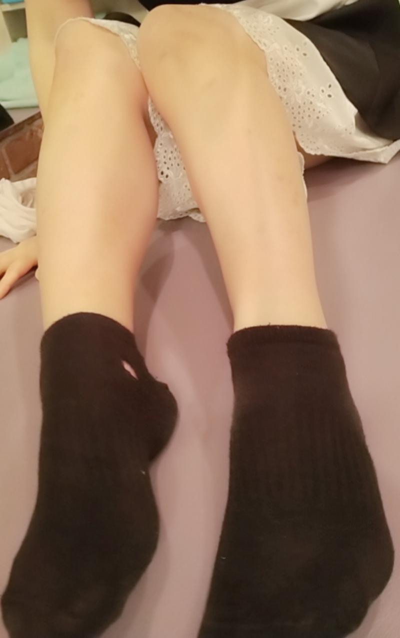 2日連続着用くたくたくるぶしソックス♡