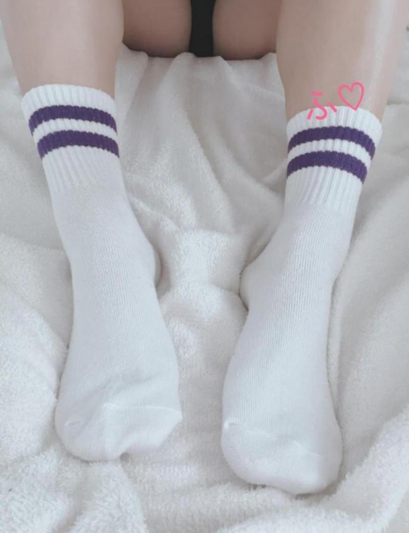 ●たっぷり4日着用●結構ヤバ目なラインソックス●