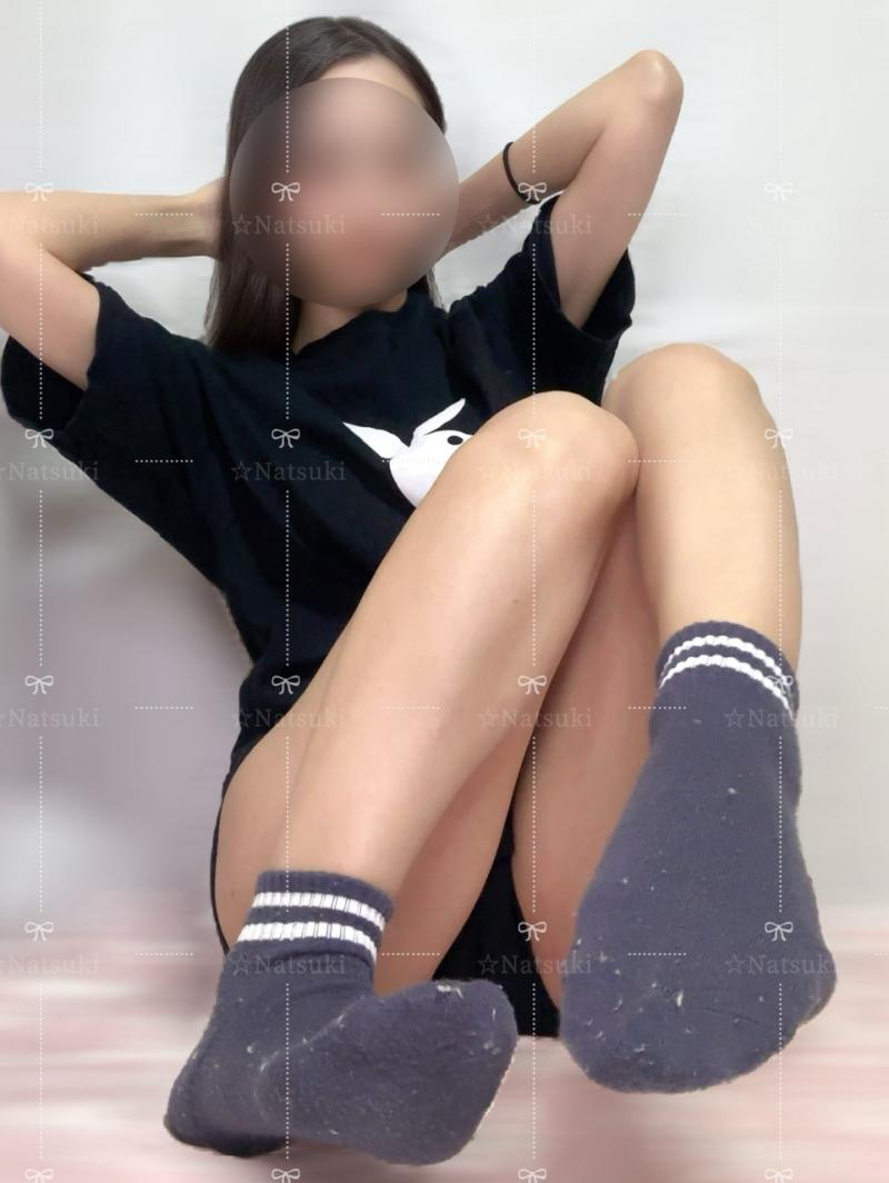 【運動付き】クタクタの分厚いラインソックス♥