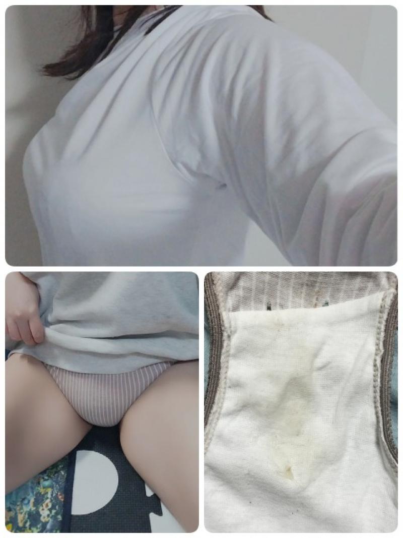 セットSALE☆わきが臭くさくさTシャツ&濃厚おま◎こ臭パンティ