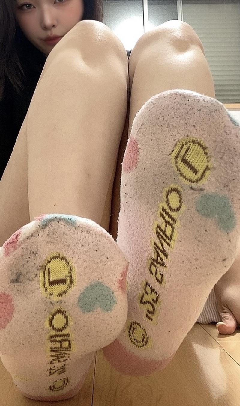 ボロすぎ臭すぎキャラモコソックス❤️3日履き❤️
