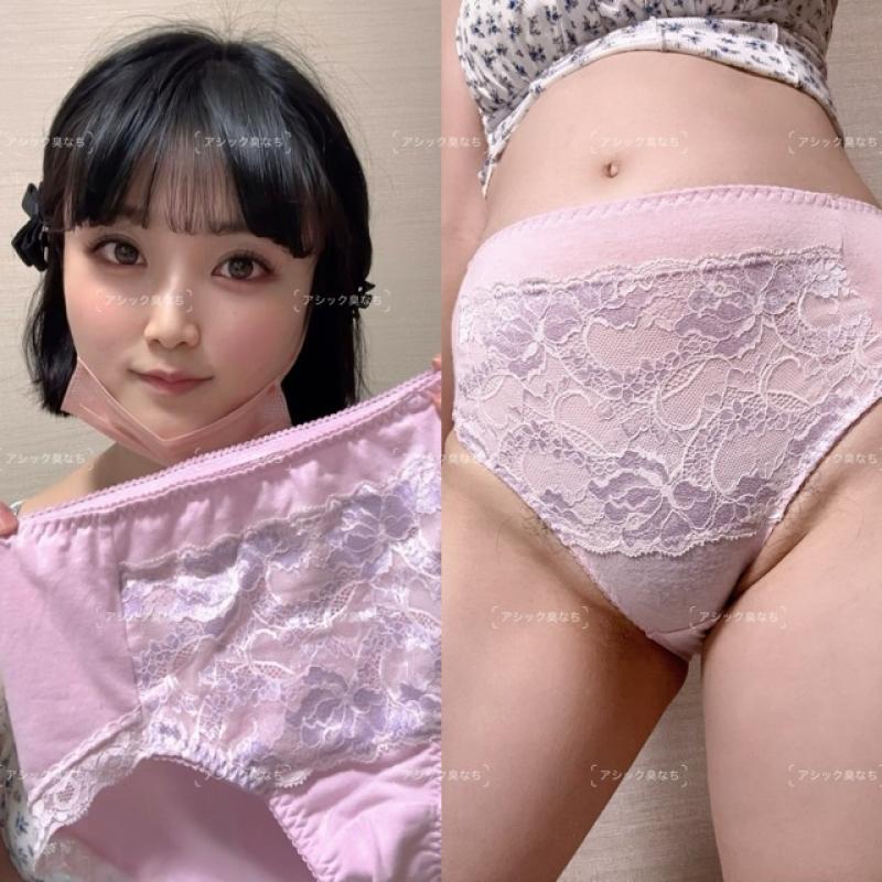 おしっこ1日拭かないアンモニア臭でツーンと臭い綿パンティ