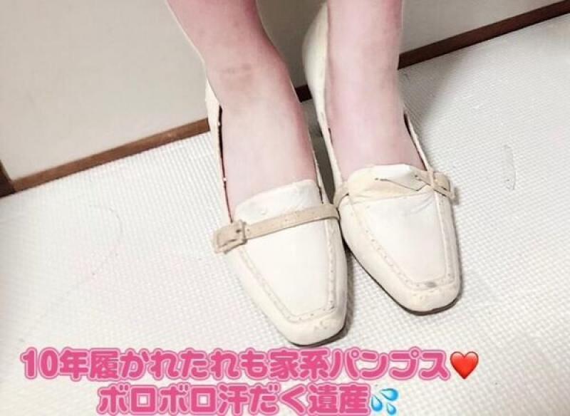 10年履かれたれも家系パンプス❤️ボロボロ汗だく