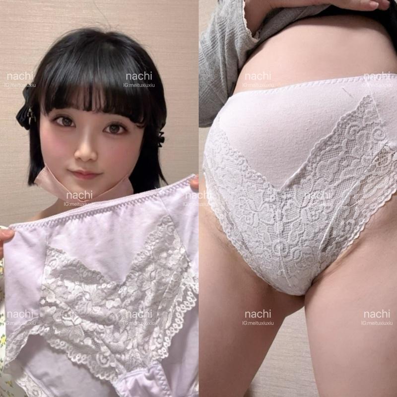 1日おしっこ拭かずに着用綿の染み付きパンティ