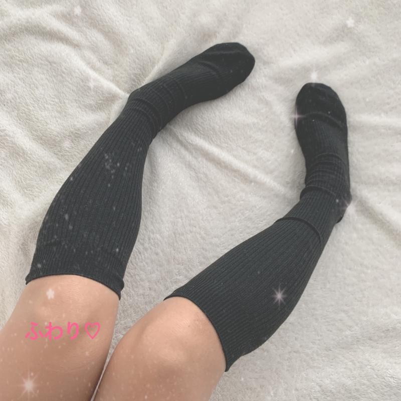 ●2日間連続着用●ムレムレくっさぁ〜い黒のハイソックス●