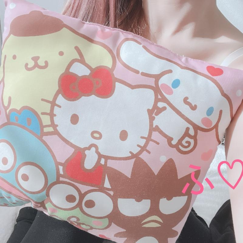 ●長期愛用●ずーっと一緒に寝てるサンリオの使用感あるクッション●