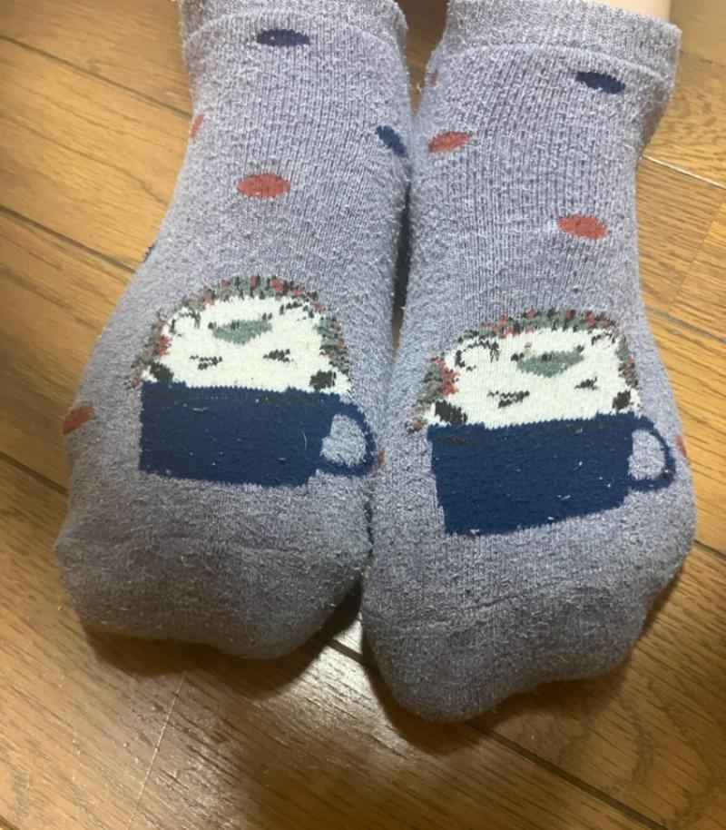 【二日着用】ブーツで蒸らしたしっとり厚手のソックス