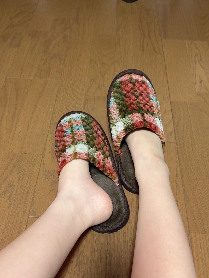 2年半愛用♡♡ほんのり納豆臭！酸っぱクサッ！ルームスリッパ