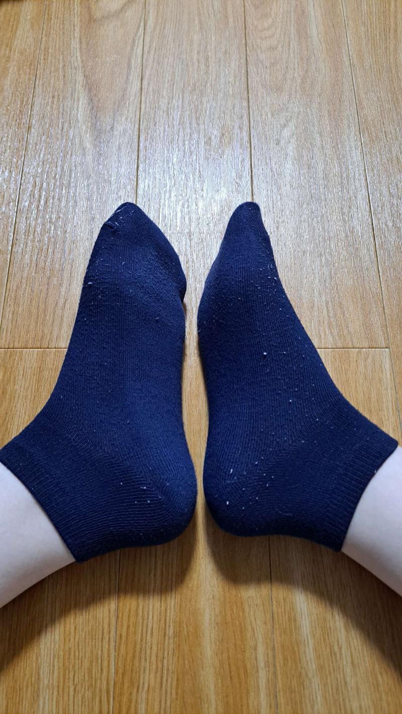 ナースが4日着用♡紺ソックス