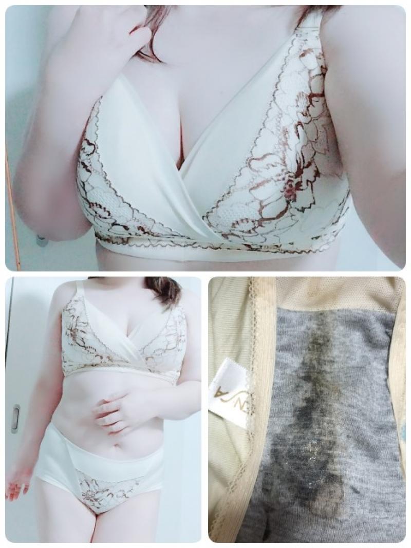 最終処分SALE☆連続着用で濃厚ワキガ臭ブラ&お汚れ多めのねっとりパンティ