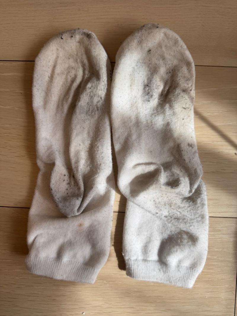 【着画付き&祝日限定オプション2倍】1週間着用+3日お風呂連続入らず着用激酸っぱ臭い靴下