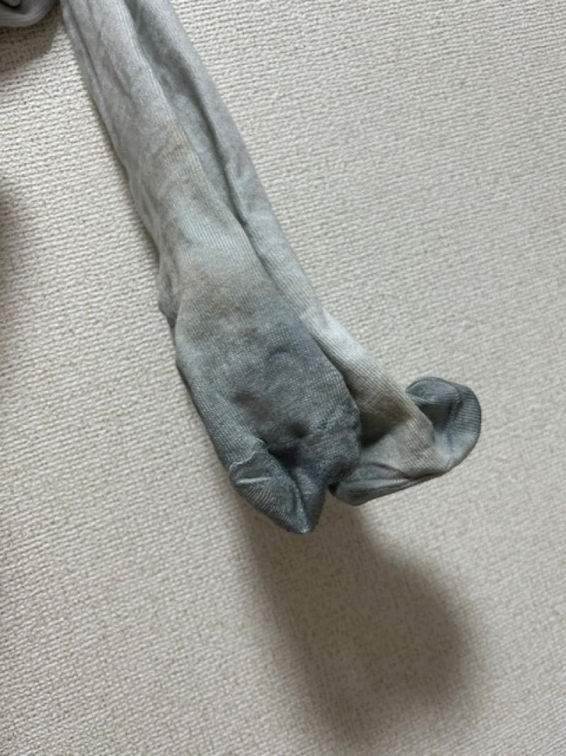 鼻がもげそうな1ヶ月履き白ハイソ♡