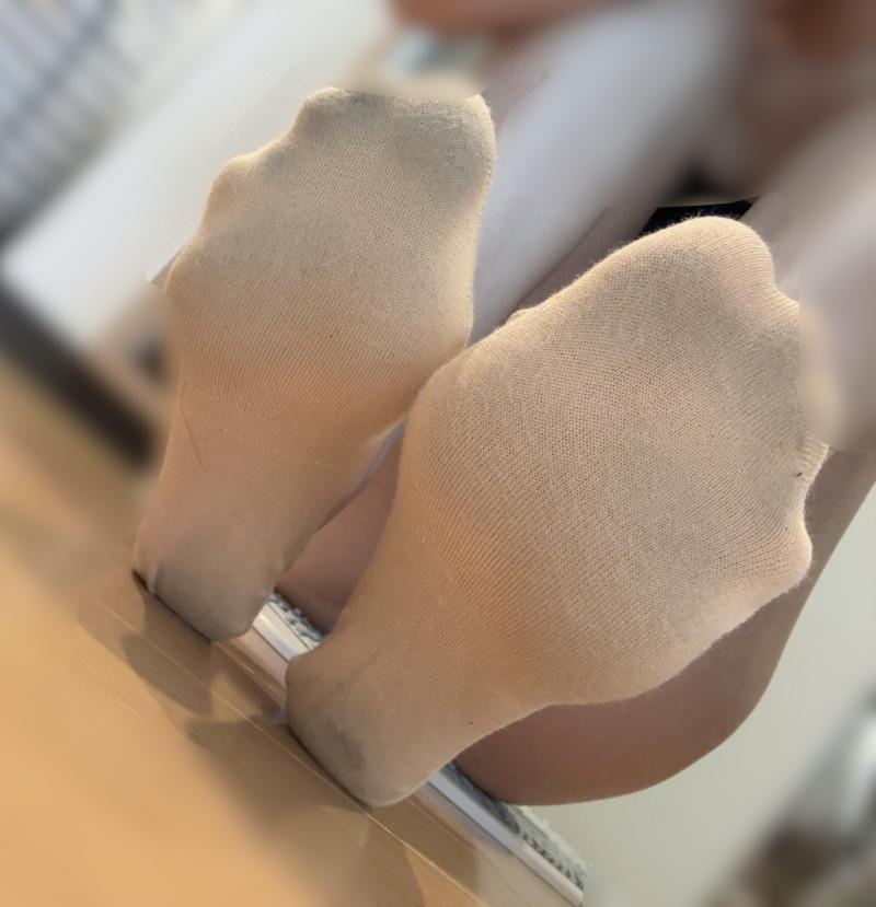 久々1週間履きOLのカバーソックス
