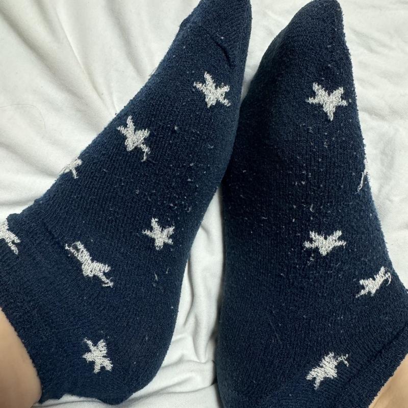 星柄くつした 2日着用
