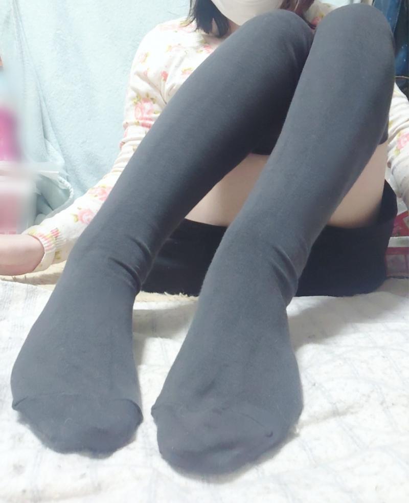 3日履き込み☆ロング丈ニーハイソックス