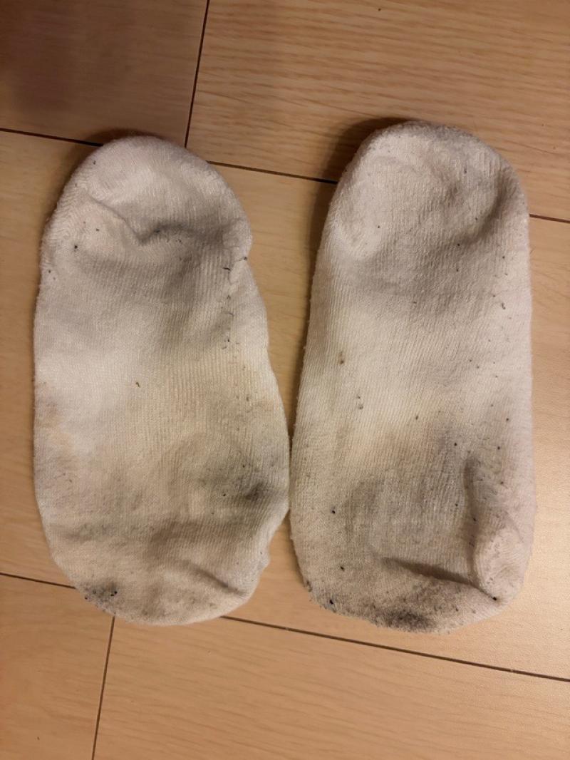 【着画付】5日着用＋5日ジムに着用した汗臭靴下