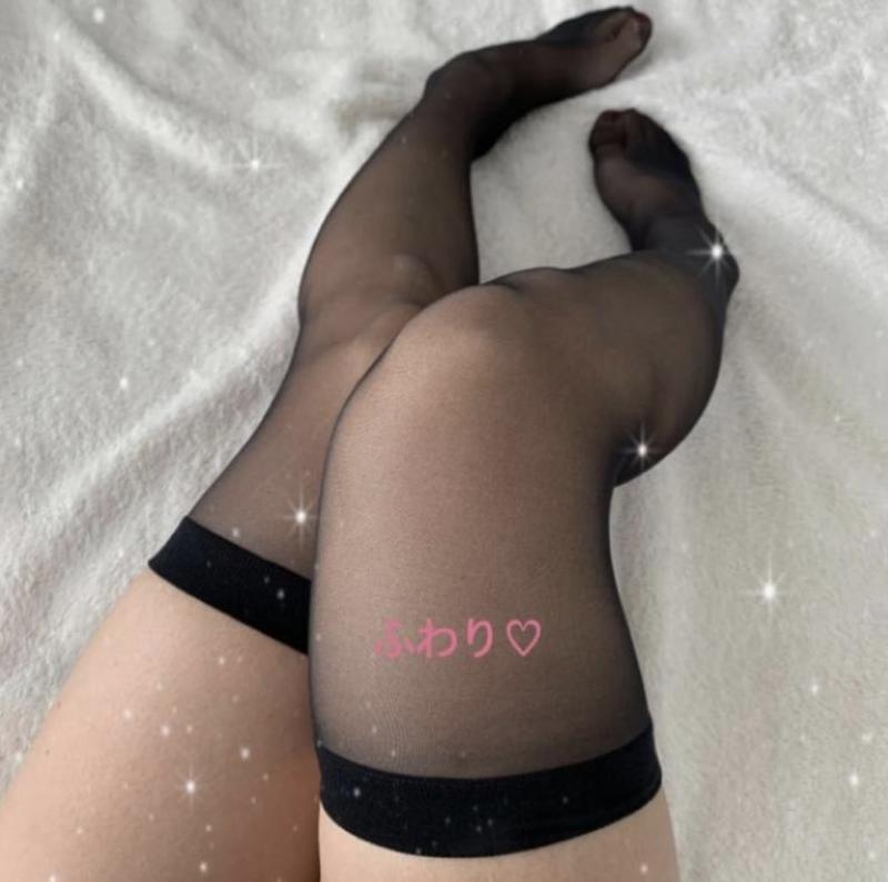 ●たっぷり2日連続着用●うすうすsexyなすっぱ臭い薄ニーハイ●