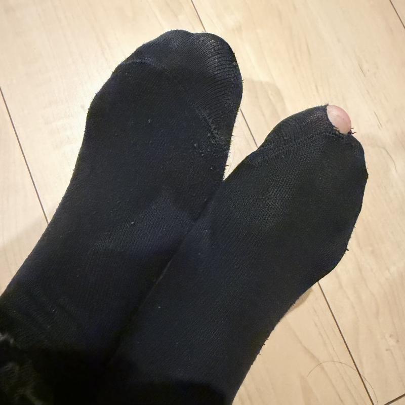12時間安全靴むれむれソックス穴あき
