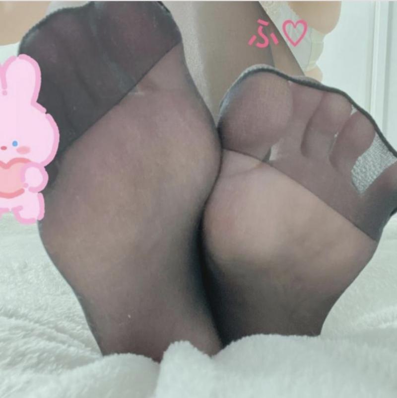 ●たっぷり2日着用●蒸れた匂いぷんぷんな黒のストッキング●