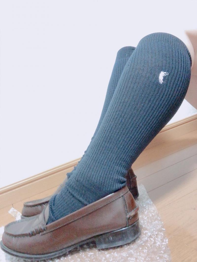 ３日履き♡POLOスクール紺ハイソックス♡