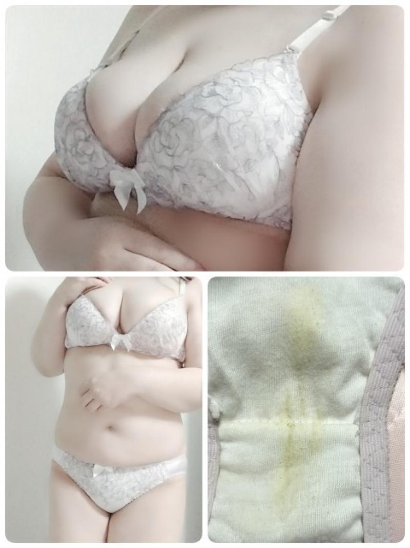値下げ☆連続着用ワキガ臭ブラ&濃厚おま◎こ臭パンティ
