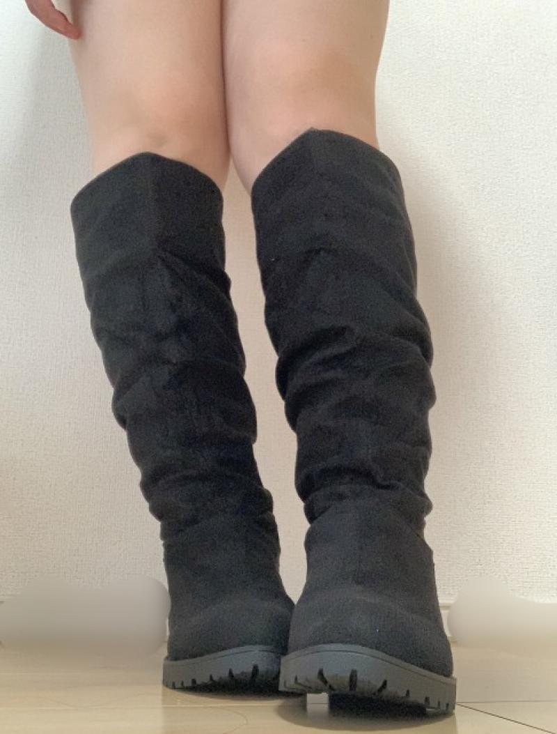♡激クサ納豆臭蒸れ蒸れロングブーツ★今だけ激臭パンスト付き