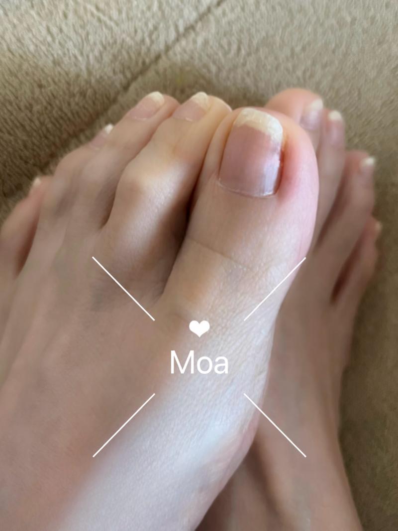 洗ってない足の爪