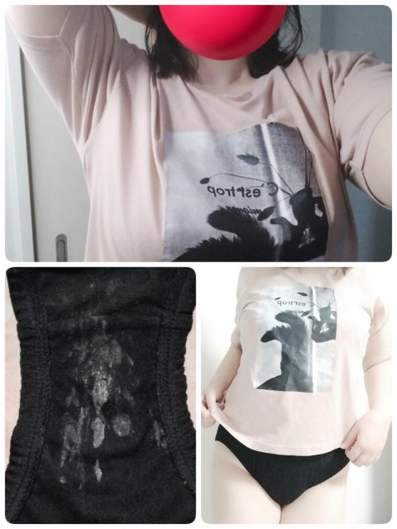 セットSALE値下げ☆濃厚ワキガ臭Tシャツ＆お汚れパンティ