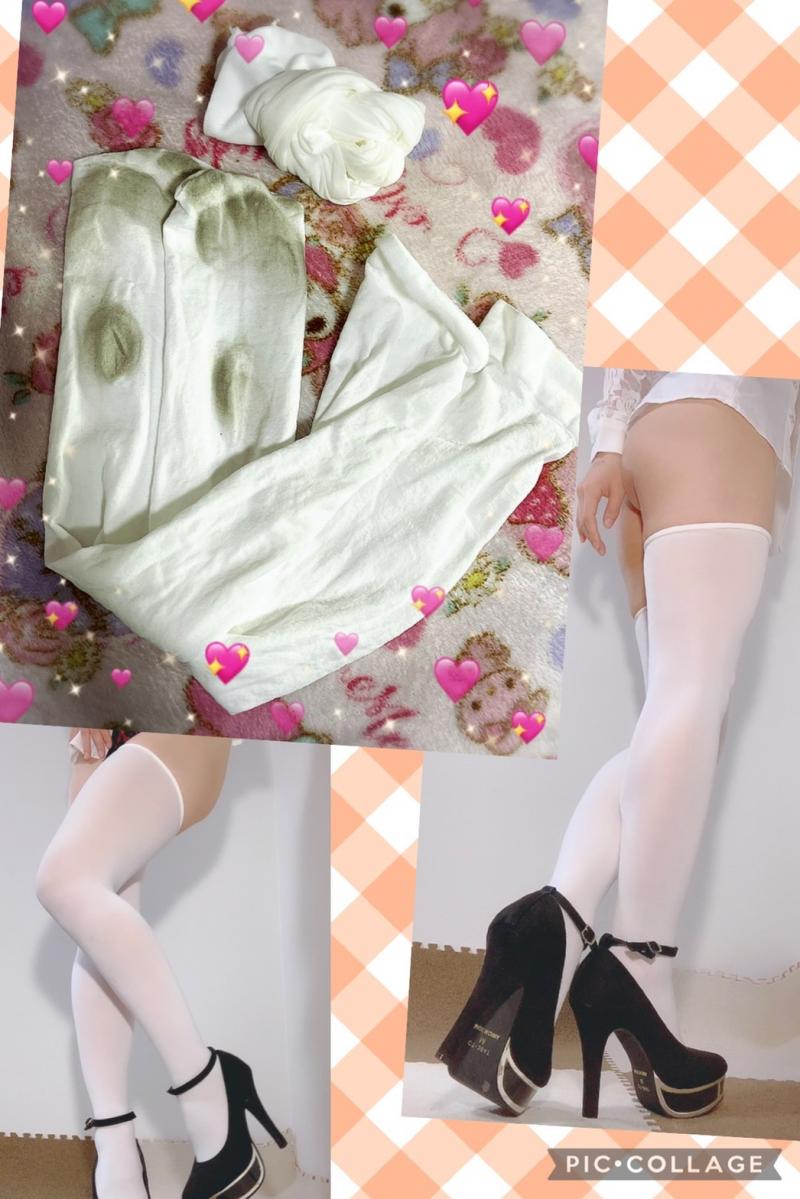 激安２点セット☆合計１０日間★白ニーハイ＆白のストッキング♪♪