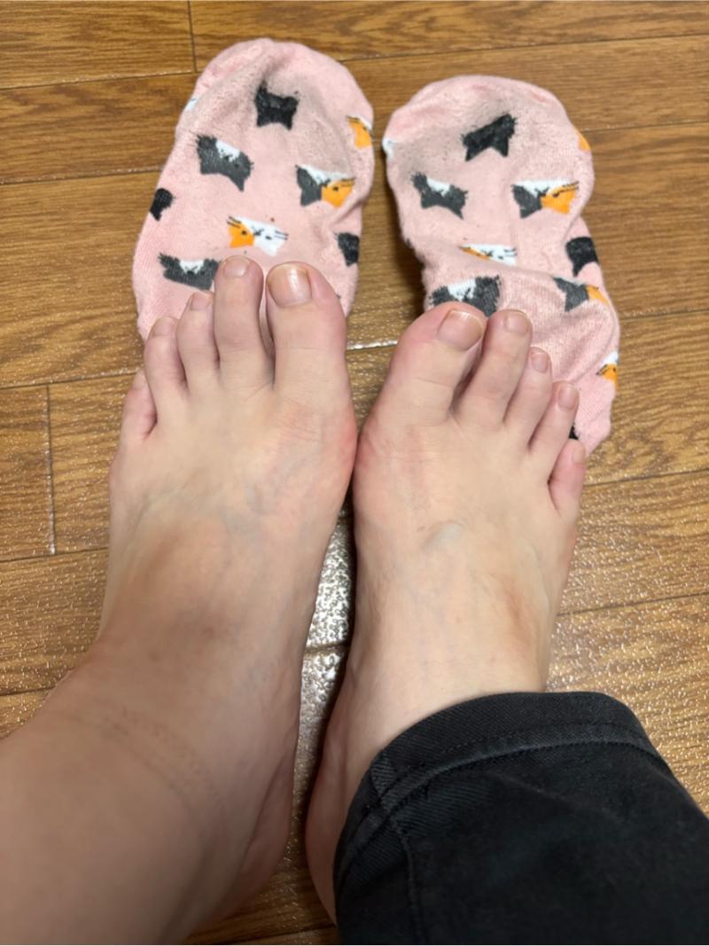 安全靴で4日履く靴下❤️湿って臭い